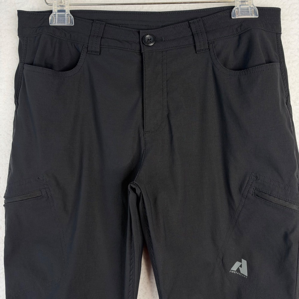 Eddie Bauer First Ascent Women 12 Black Guide Pants Hiking Outdoor Cargo Stretch